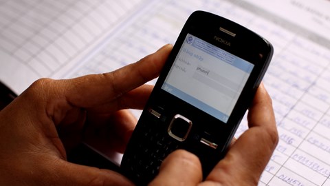 hero pathclose up of immreg software log in mobile interface