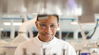 A GSK Researcher Smiling